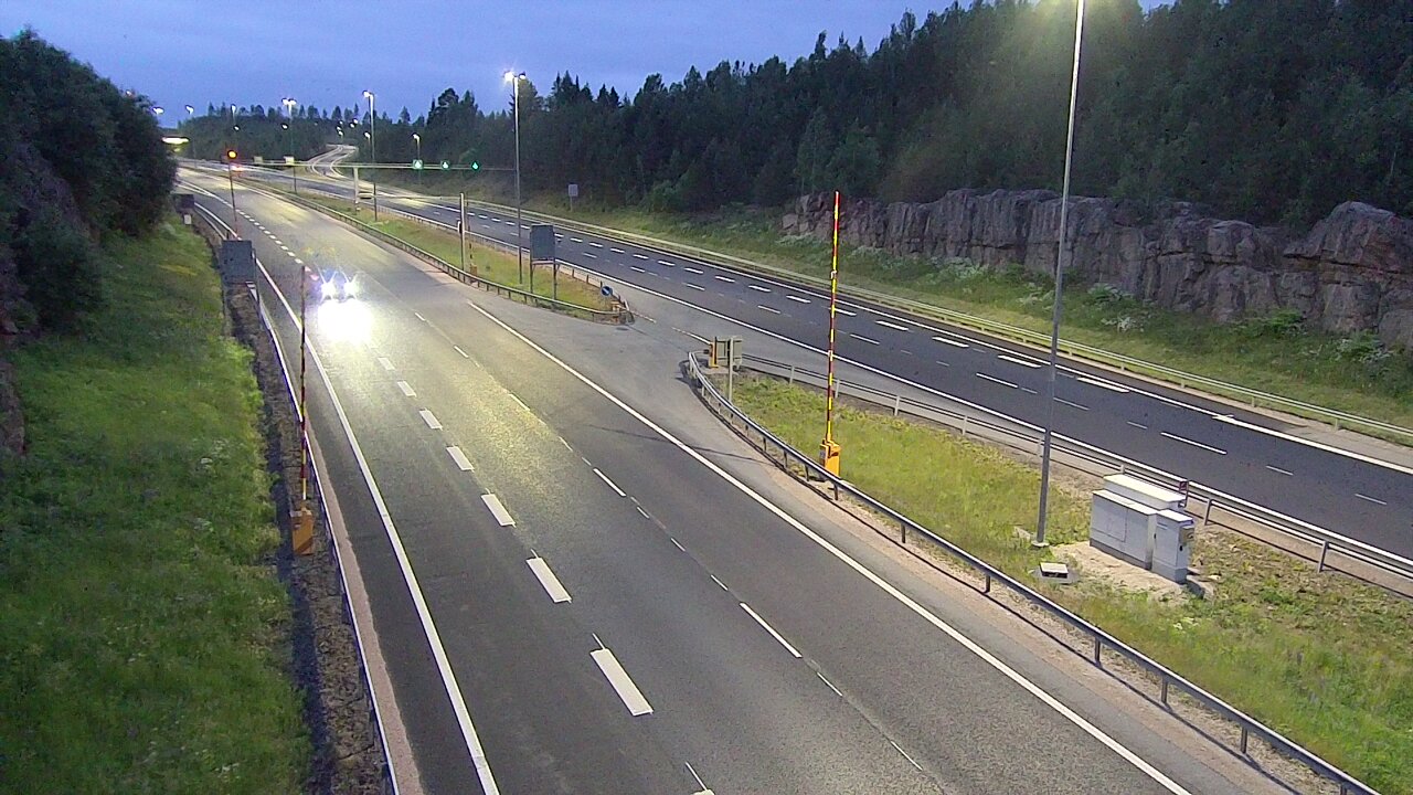 Kelikamerat Kuva Tie 1 Lohja, Tervakorpi, puomi länsi, Lohja, Uusimaa