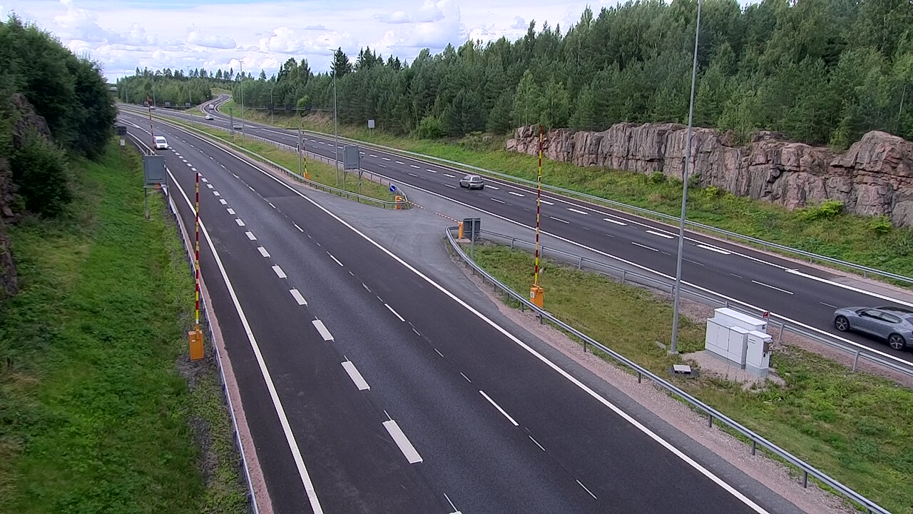 Kelikamerat Kuva Tie 1 Lohja, Tervakorpi, puomi länsi, Lohja, Uusimaa