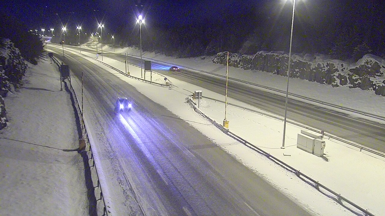 Kelikamerat Kuva Tie 1 Lohja, Tervakorpi, puomi länsi, Lohja, Uusimaa