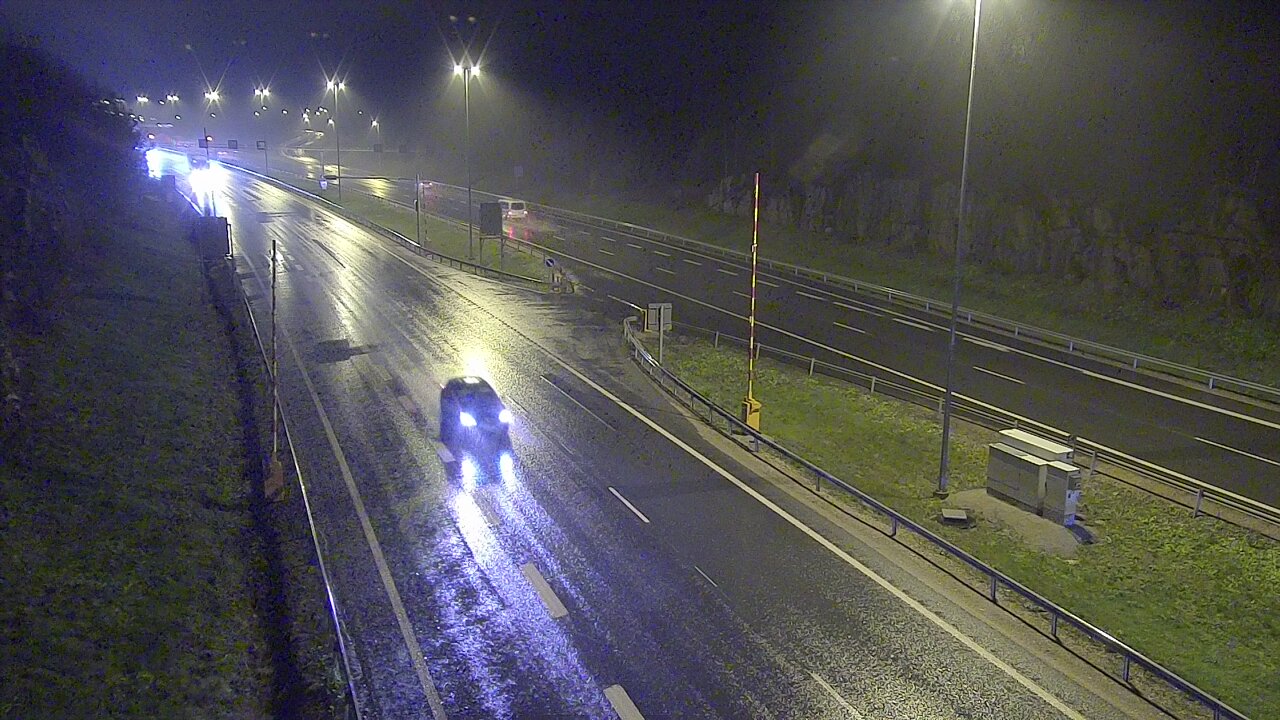 Kelikamerat Kuva Tie 1 Lohja, Tervakorpi, puomi länsi, Lohja, Uusimaa