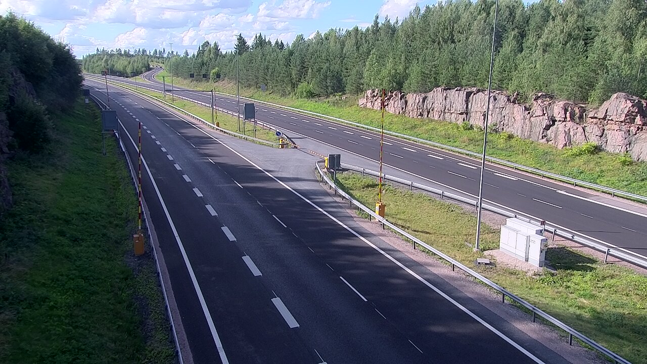 Kelikamerat Kuva Tie 1 Lohja, Tervakorpi, puomi länsi, Lohja, Uusimaa
