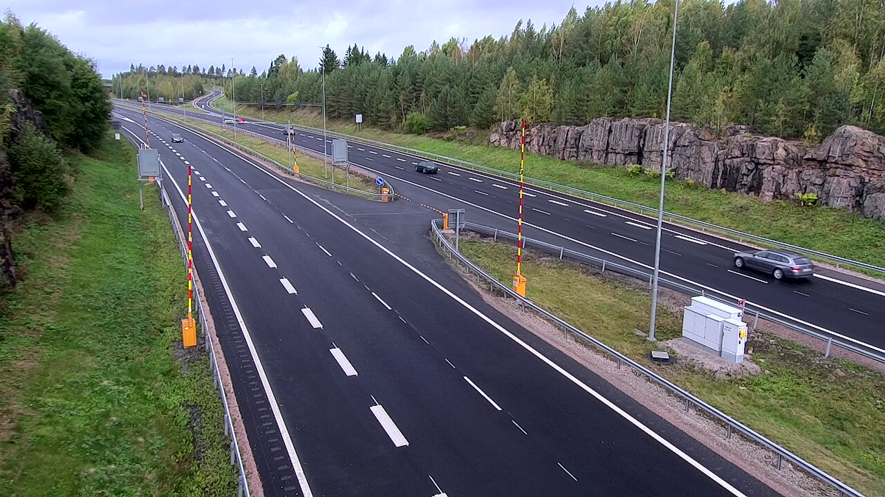 Kelikamerat Kuva Tie 1 Lohja, Tervakorpi, puomi länsi, Lohja, Uusimaa