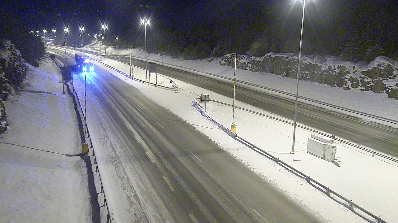 Kelikamerat Kuva Tie 1 Lohja, Tervakorpi, puomi länsi, Lohja, Uusimaa