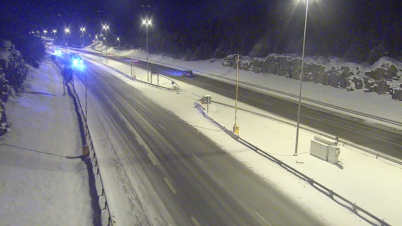 Kelikamerat Kuva Tie 1 Lohja, Tervakorpi, puomi länsi, Lohja, Uusimaa