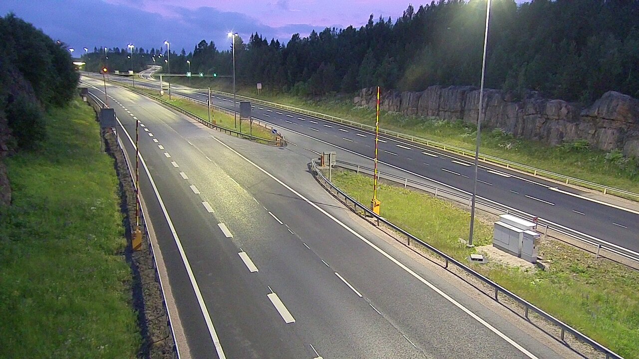 Kelikamerat Kuva Tie 1 Lohja, Tervakorpi, puomi länsi, Lohja, Uusimaa