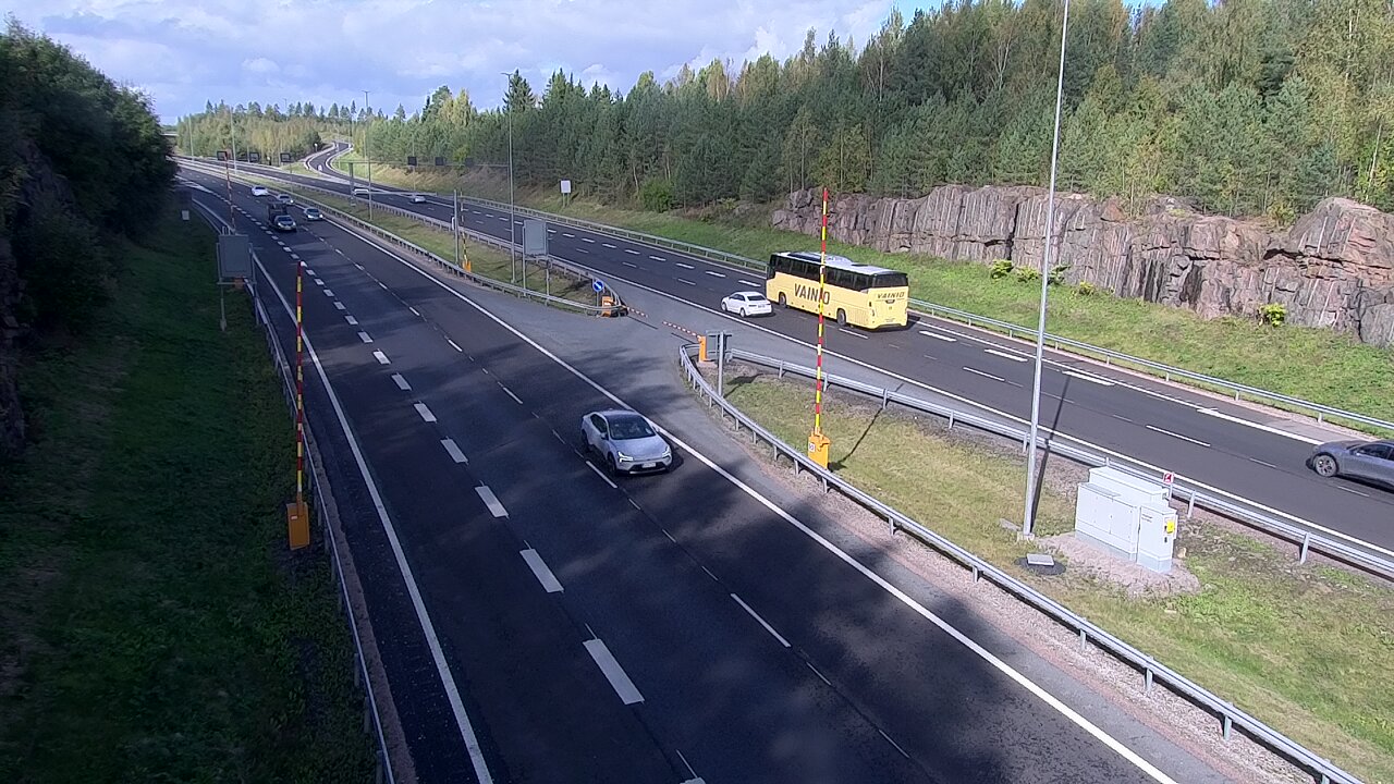 Weather Camera Image Väg 1 Lojo, Tervakorpi, puomi länsi, Lohja, Uusimaa