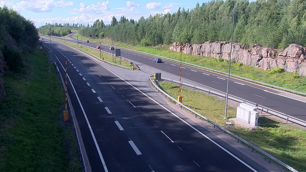 Kelikamerat Kuva Tie 1 Lohja, Tervakorpi, puomi länsi, Lohja, Uusimaa