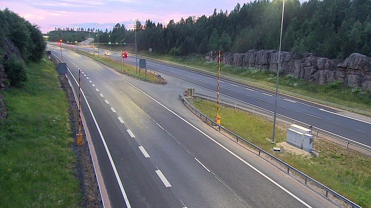 Kelikamerat Kuva Tie 1 Lohja, Tervakorpi, puomi länsi, Lohja, Uusimaa