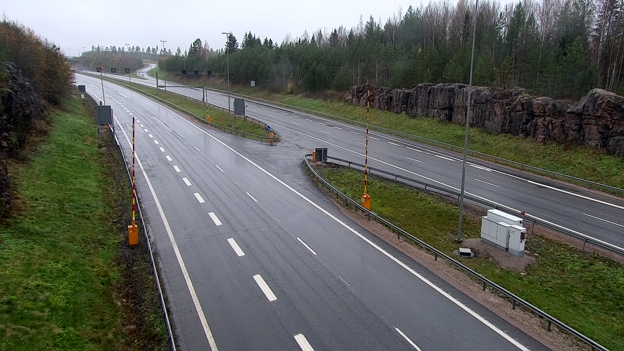 Kelikamerat Kuva Tie 1 Lohja, Tervakorpi, puomi länsi, Lohja, Uusimaa