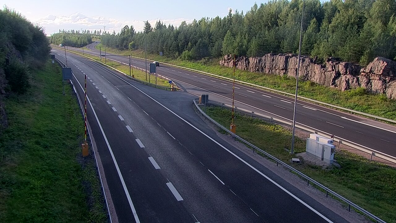 Kelikamerat Kuva Tie 1 Lohja, Tervakorpi, puomi länsi, Lohja, Uusimaa
