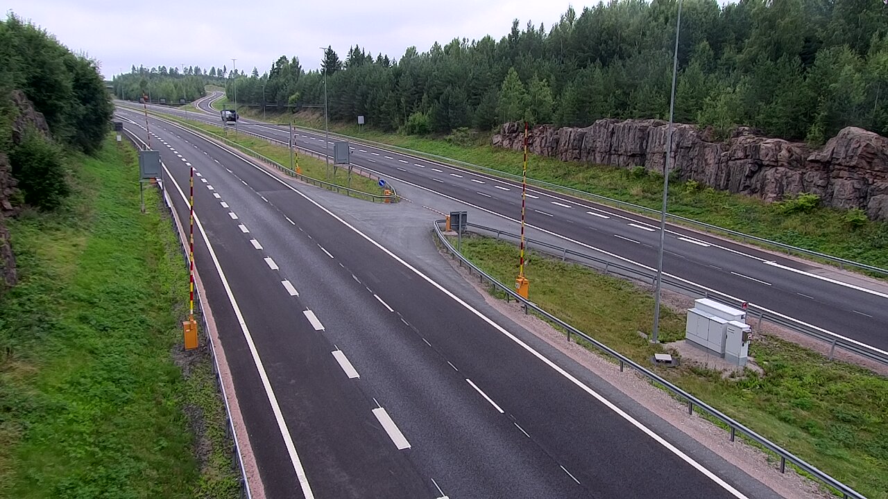 Weather Camera Image Väg 1 Lojo, Tervakorpi, puomi länsi, Lohja, Uusimaa