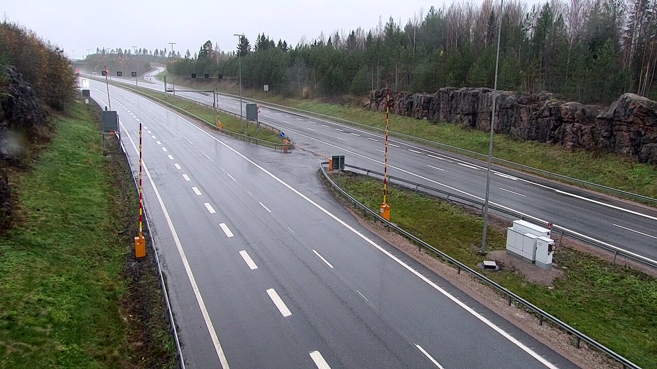 Kelikamerat Kuva Tie 1 Lohja, Tervakorpi, puomi länsi, Lohja, Uusimaa