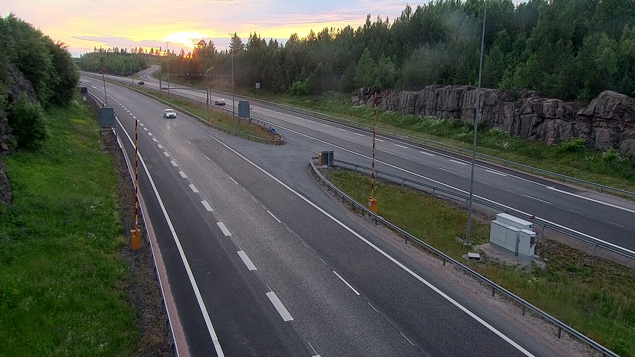 Kelikamerat Kuva Tie 1 Lohja, Tervakorpi, puomi länsi, Lohja, Uusimaa