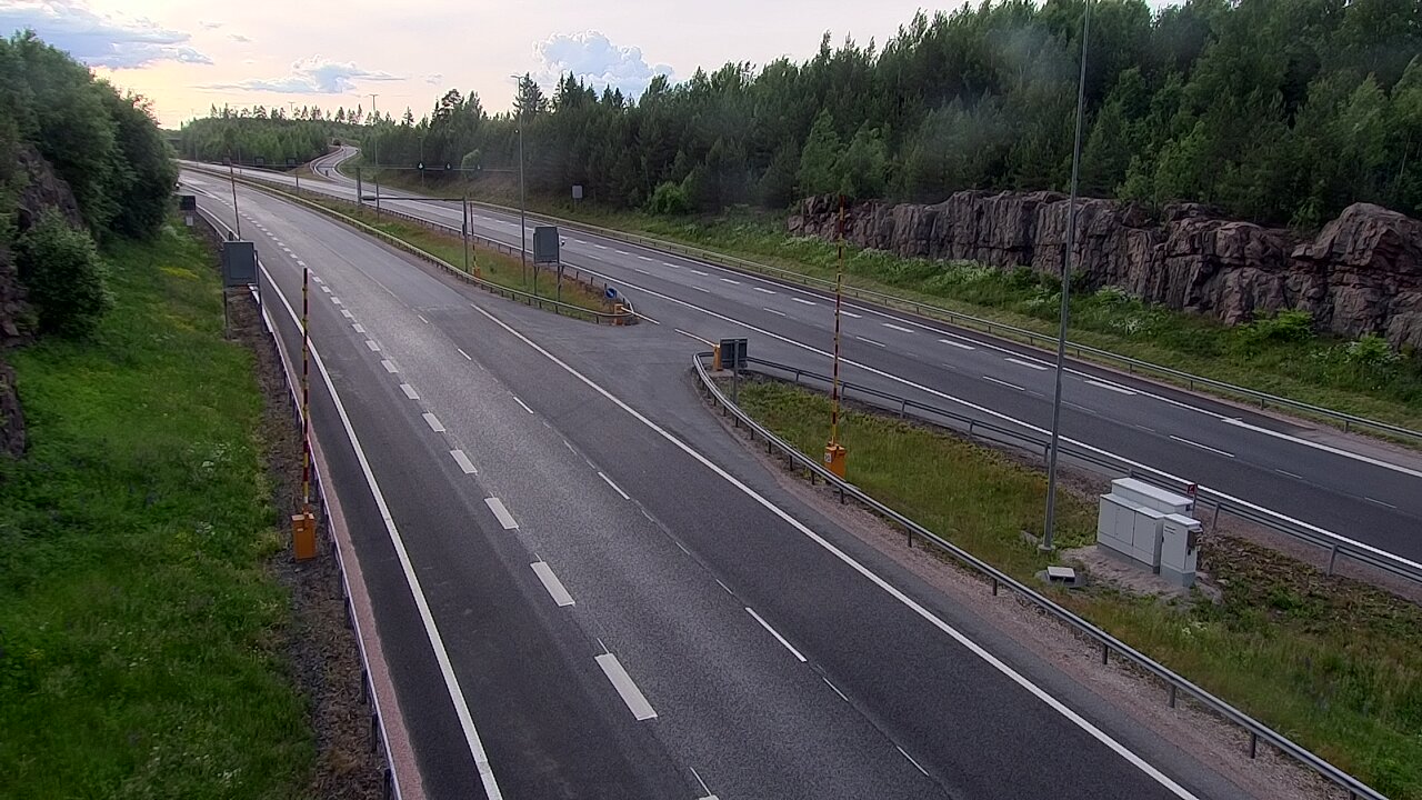 Kelikamerat Kuva Tie 1 Lohja, Tervakorpi, puomi länsi, Lohja, Uusimaa