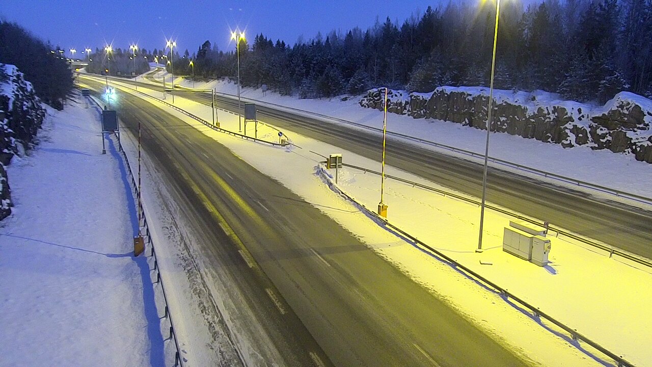 Kelikamerat Kuva Tie 1 Lohja, Tervakorpi, puomi länsi, Lohja, Uusimaa