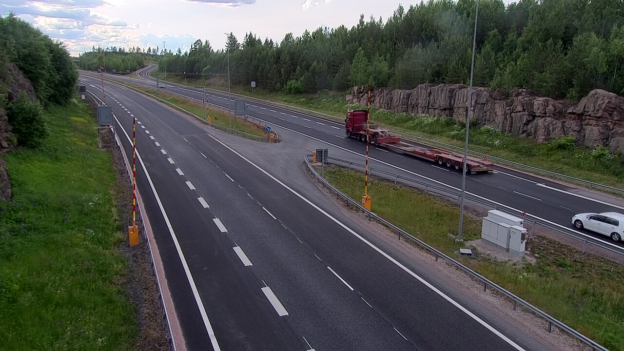 Kelikamerat Kuva Tie 1 Lohja, Tervakorpi, puomi länsi, Lohja, Uusimaa