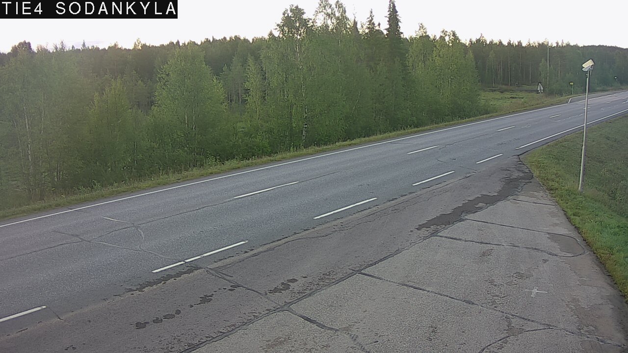 Weather Camera Image Road 5 4 Sodankylä, Petäjämaa, Sodankylä, Lappi