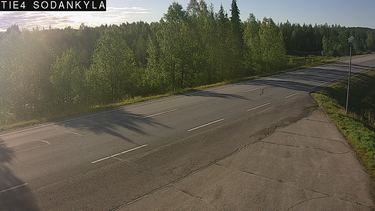 Weather Camera Image Road 5 4 Sodankylä, Petäjämaa, Sodankylä, Lappi