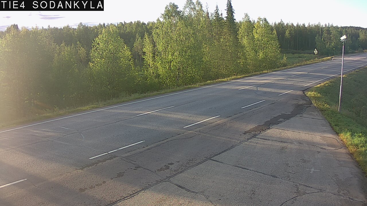 Weather Camera Image Road 5 4 Sodankylä, Petäjämaa, Sodankylä, Lappi