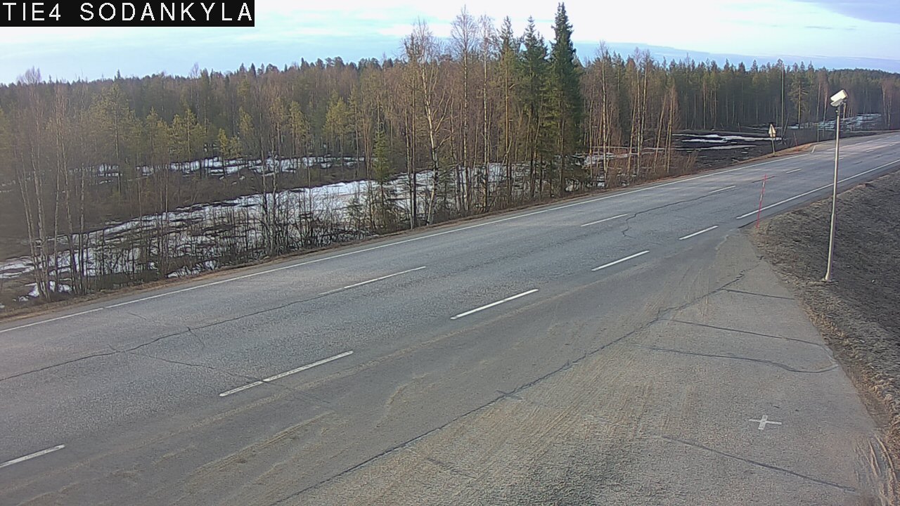 Weather Camera Image Road 5 4 Sodankylä, Petäjämaa, Sodankylä, Lappi
