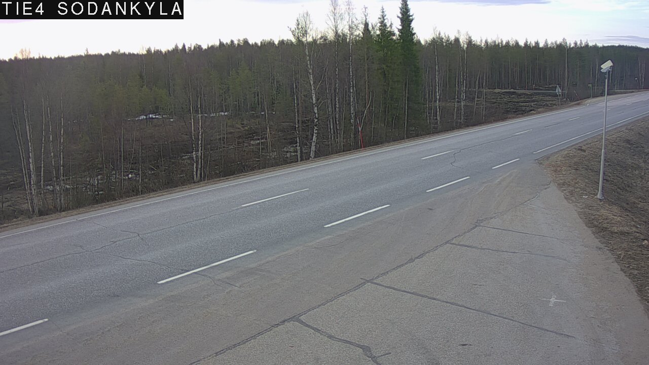 Weather Camera Image Road 5 4 Sodankylä, Petäjämaa, Sodankylä, Lappi