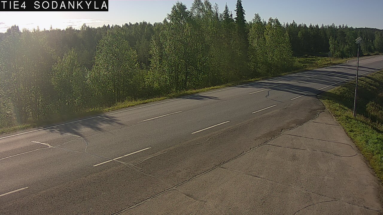 Weather Camera Image Road 5 4 Sodankylä, Petäjämaa, Sodankylä, Lappi
