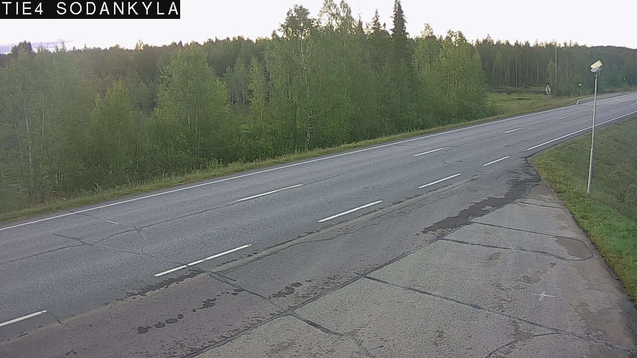 Weather Camera Image Road 5 4 Sodankylä, Petäjämaa, Sodankylä, Lappi