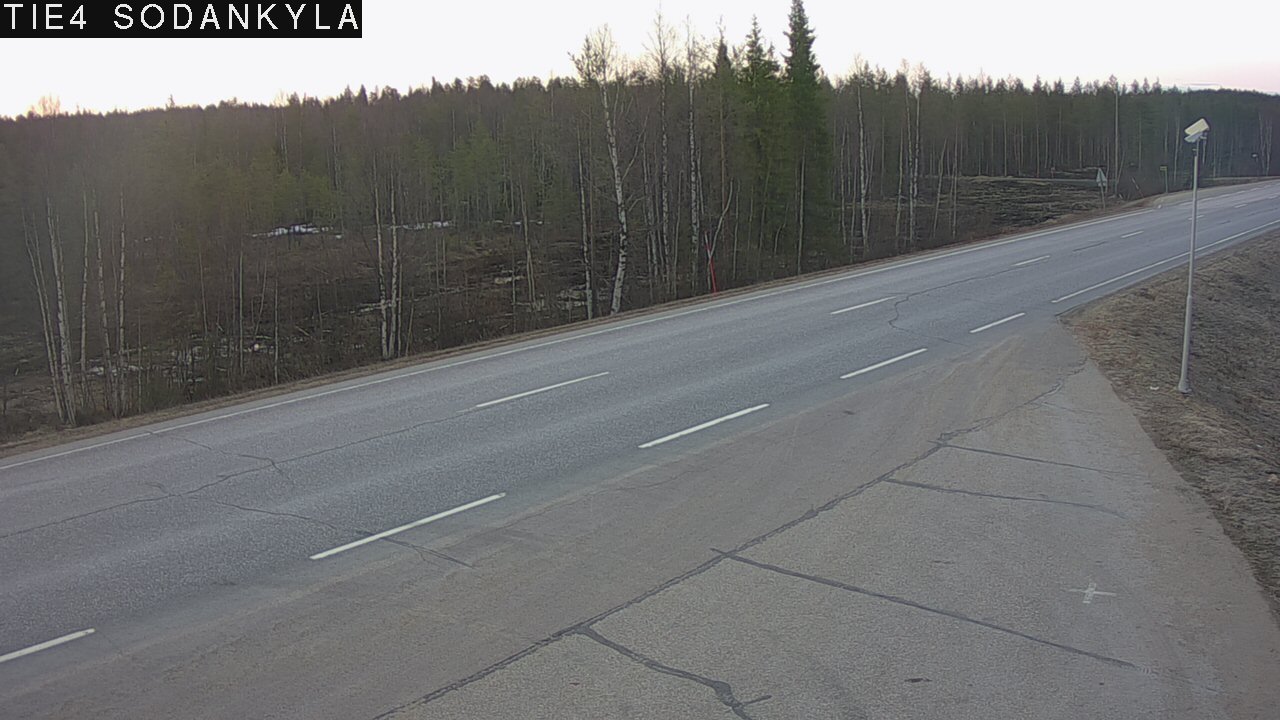 Weather Camera Image Road 5 4 Sodankylä, Petäjämaa, Sodankylä, Lappi