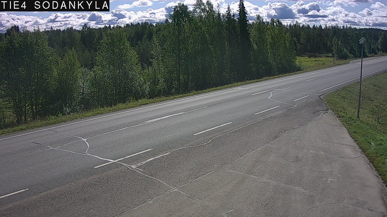 Weather Camera Image Road 5 4 Sodankylä, Petäjämaa, Sodankylä, Lappi