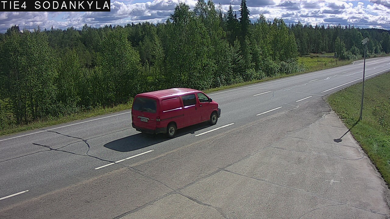 Weather Camera Image Väg 4 Sodankylä, Petäjämaa, Sodankylä, Lappi