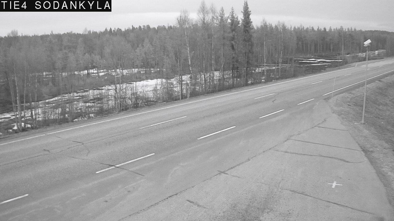 Weather Camera Image Road 5 4 Sodankylä, Petäjämaa, Sodankylä, Lappi