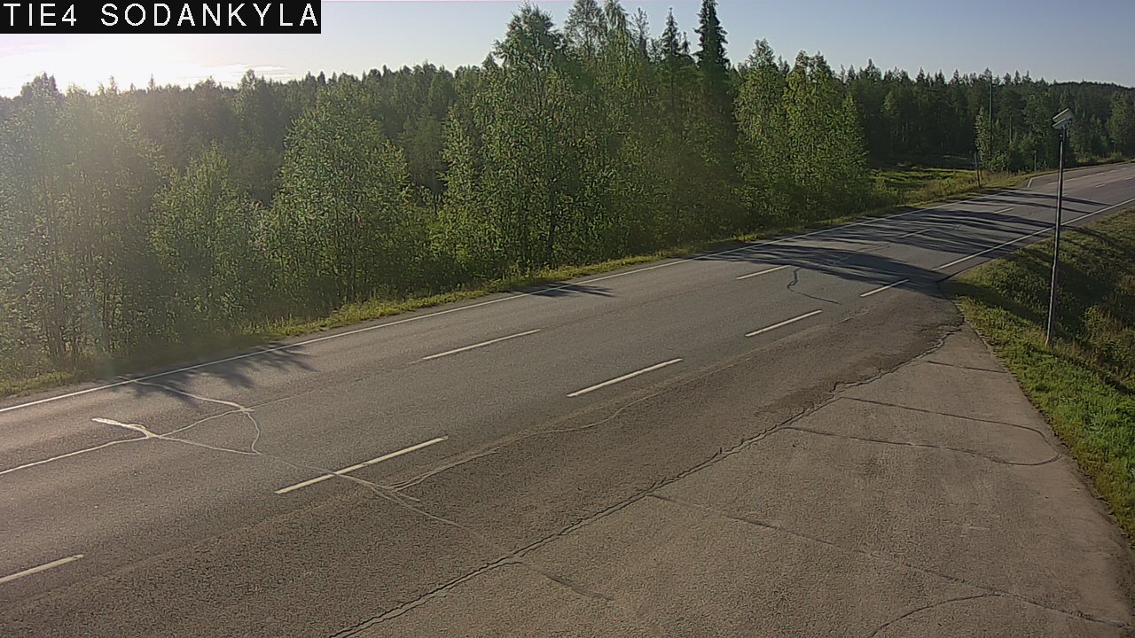Weather Camera Image Road 5 4 Sodankylä, Petäjämaa, Sodankylä, Lappi