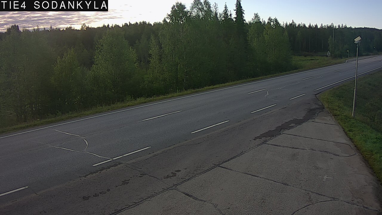 Weather Camera Image Road 5 4 Sodankylä, Petäjämaa, Sodankylä, Lappi